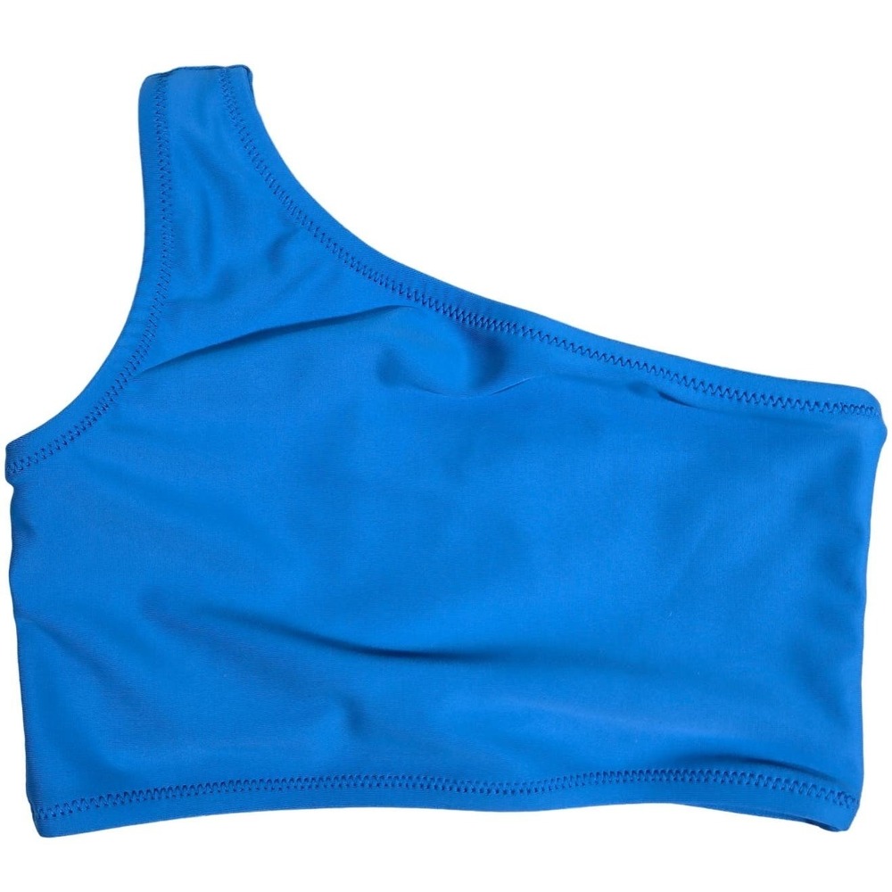 Crewcuts J. Crew Girls Blue One-Shoulder Swim Top Size 3 BO137 NSB SP23